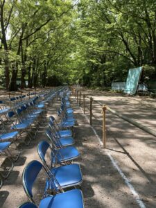 下鴨神社は流鏑馬の準備