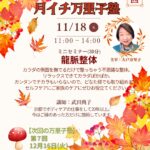 11月の万里子塾は龍脈整体を教えていただきます